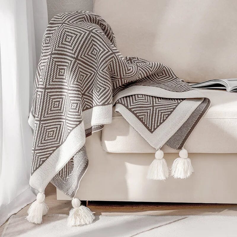 Manta de Algodão para Sofá Elidece - Casa Farfelle