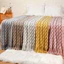 Manta de Malha Jacquard Vintage - Casa Farfelle