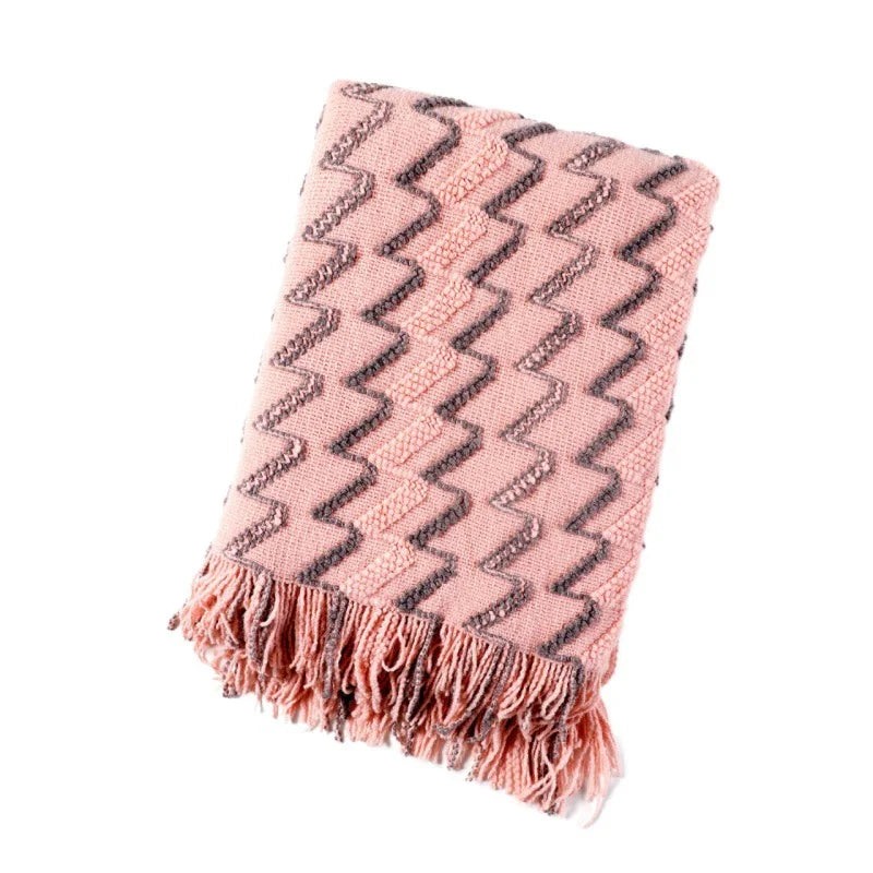 Manta de Malha Jacquard Vintage - Casa Farfelle