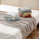 Manta de Malha Jacquard Vintage - Casa Farfelle