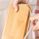 Manteigueira de Cerâmica com Tampa de Bambu e Espátula - Casa Farfelle