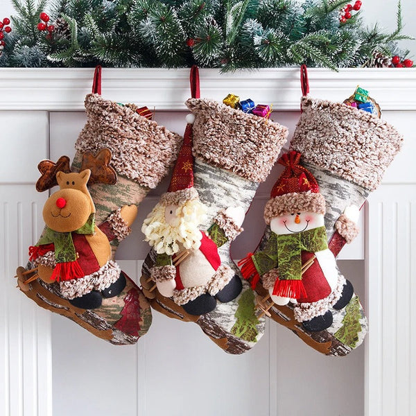 Meia Decorativa de Natal - Casa Farfelle