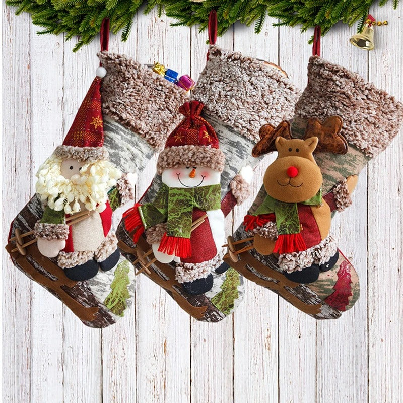Meia Decorativa de Natal - Casa Farfelle