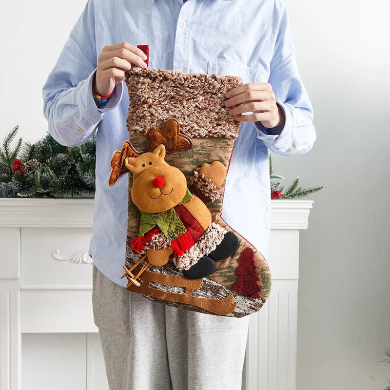 Meia Decorativa de Natal - Casa Farfelle