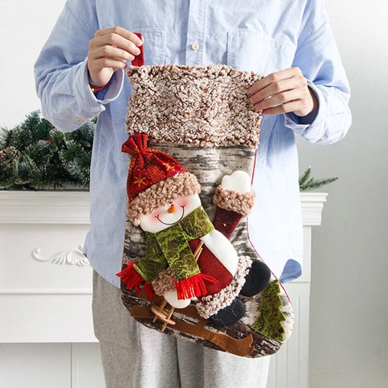 Meia Decorativa de Natal - Casa Farfelle