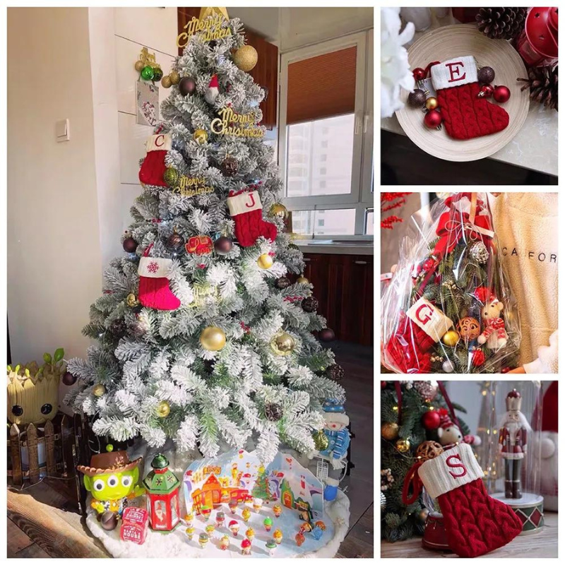 Meias de Natal Letras do Alfabeto - Casa Farfelle