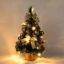 Mini árvore de Natal Led com Enfeites e Agulhas de Pinheiro Lenogue - Casa Farfelle