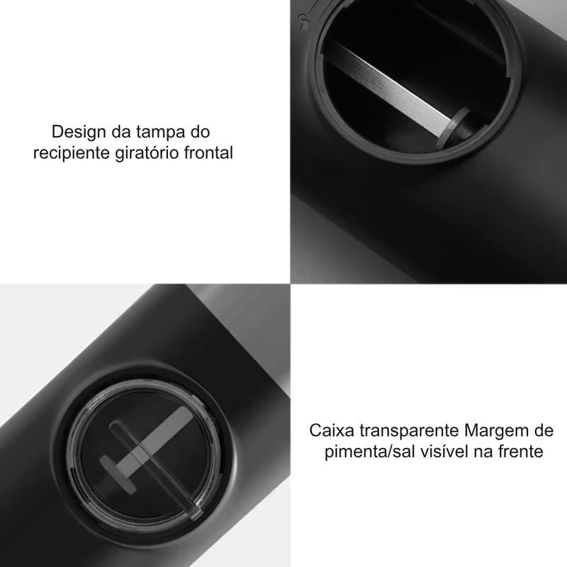 Moedor Recarregável com Base USB Max Precision | Casa Splendida - Casa Farfelle
