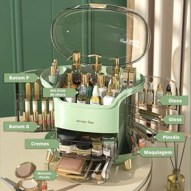 Organizador de Maquiagem Design & Casa - Casa Farfelle