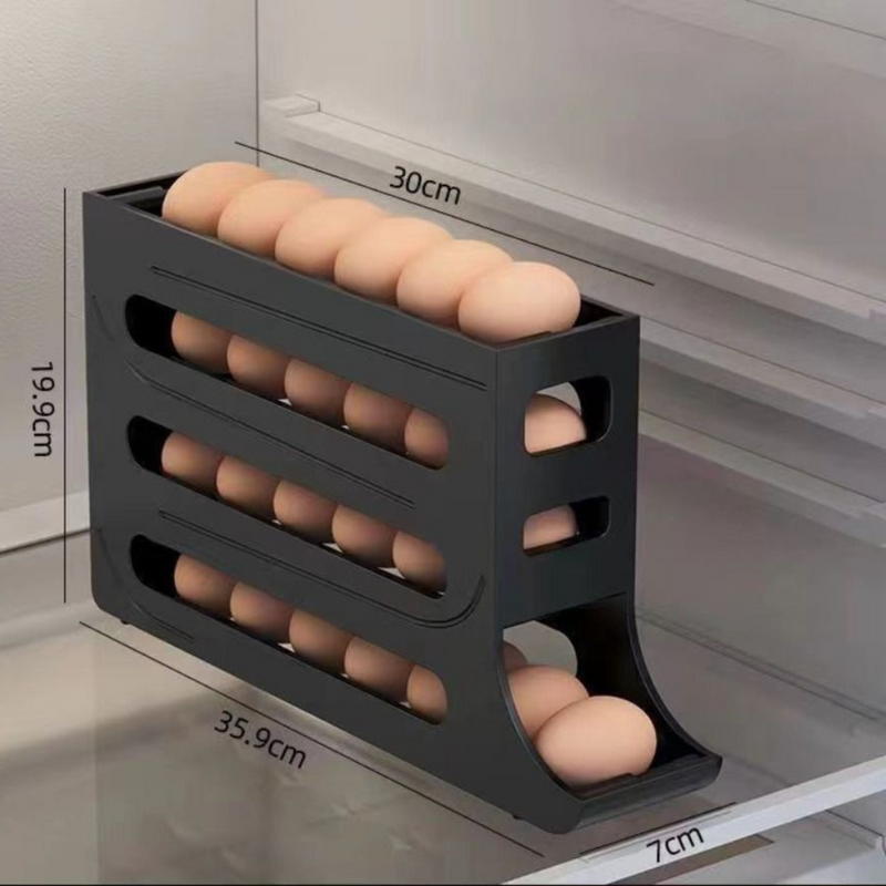 Organizador de Ovos Automático com 4 Camadas Deslizantes - Casa Farfelle