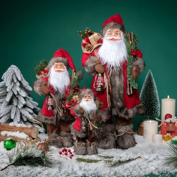 Ornamentos de Natal Papai Noel Decorativos para Decoração Natalina - Casa Farfelle