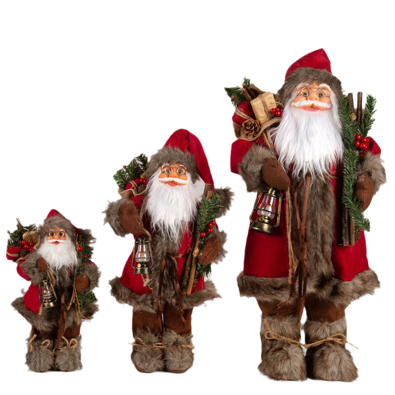 Ornamentos de Natal Papai Noel Decorativos para Decoração Natalina - Casa Farfelle