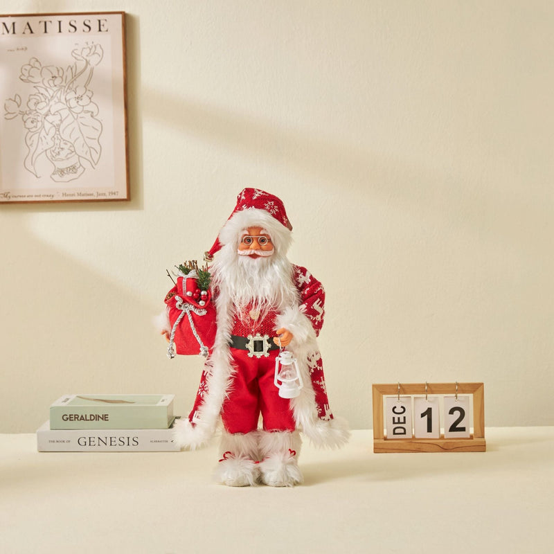 Ornamentos de Natal Papai Noel Decorativos para Decoração Natalina - Casa Farfelle