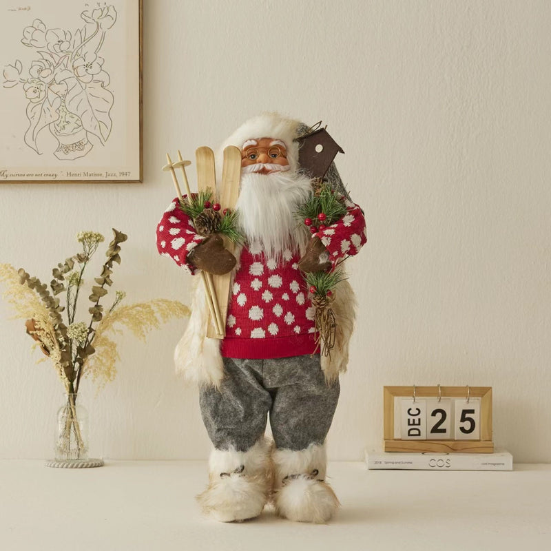 Ornamentos de Natal Papai Noel Decorativos para Decoração Natalina - Casa Farfelle