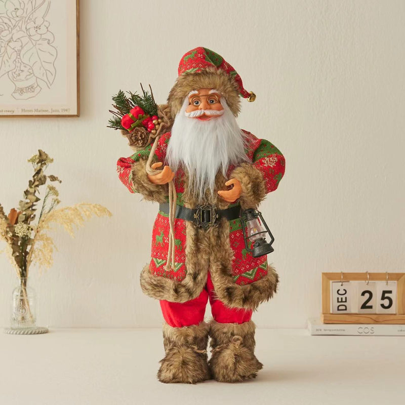 Ornamentos de Natal Papai Noel Decorativos para Decoração Natalina - Casa Farfelle