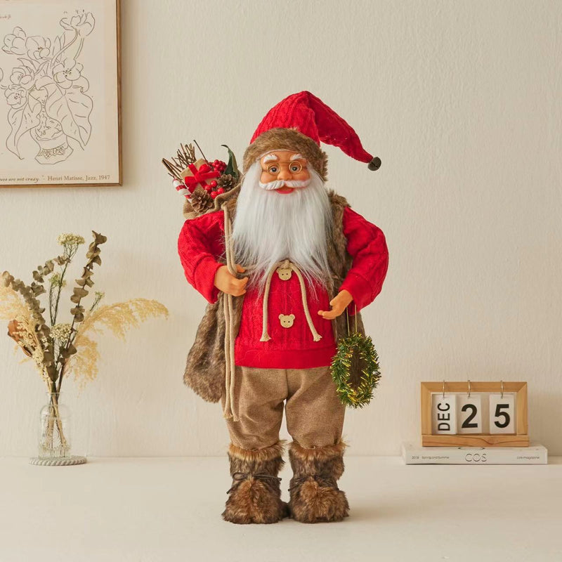 Ornamentos de Natal Papai Noel Decorativos para Decoração Natalina - Casa Farfelle