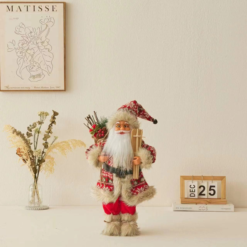 Ornamentos de Natal Papai Noel Decorativos para Decoração Natalina - Casa Farfelle