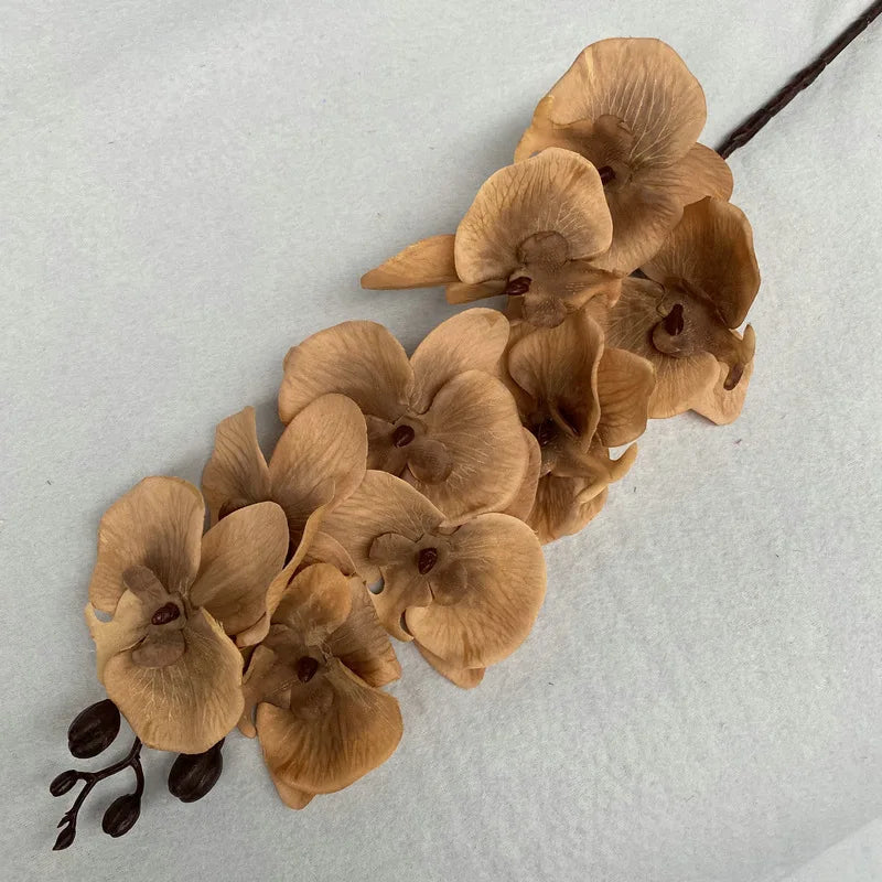 Orquídea Borboleta Artificial para Decoração Cores Sóbrias - Casa Farfelle