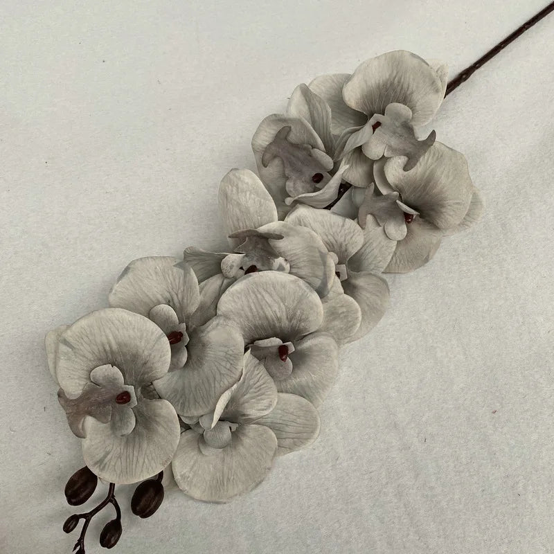 Orquídea Borboleta Artificial para Decoração Cores Sóbrias - Casa Farfelle