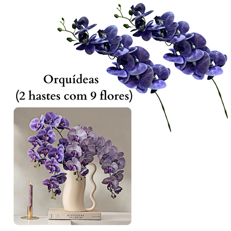 Orquídea Borboleta Artificial para Decoração - Cultive Artes - Casa Farfelle