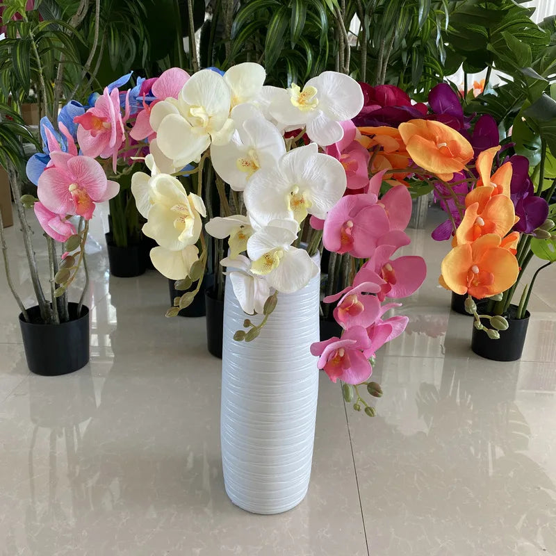 Orquídea Borboleta Artificial para Decoração em Cores Vivas - Casa Farfelle
