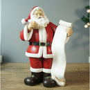 Papai Noel em Resina Decorativa Natalina Modelo Selected - Casa Farfelle