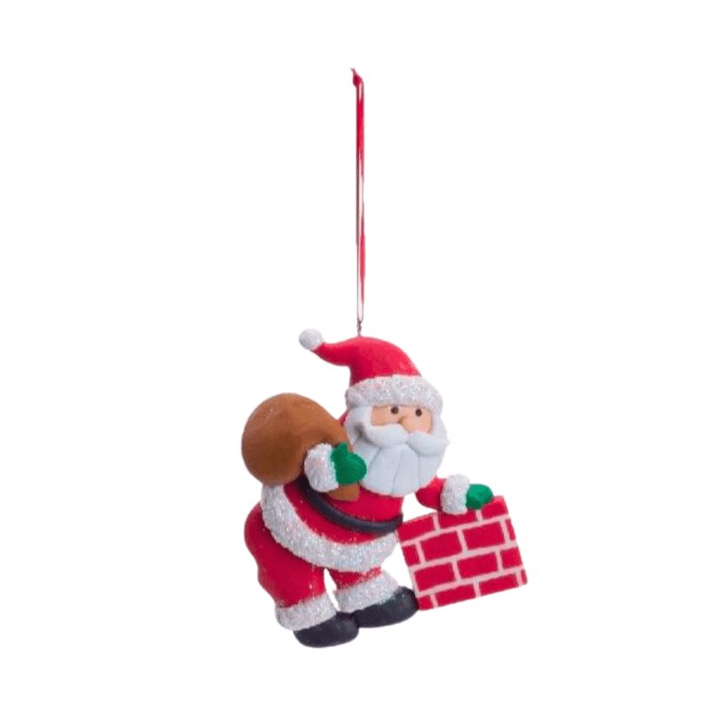 Papai Noel Enfeite para Árvore Premium 6pcs - Casa Farfelle