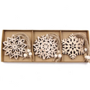 Pingentes De Natal em Madeira 12 unidades - Casa Farfelle