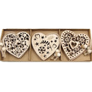 Pingentes De Natal em Madeira 12 unidades