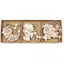 Pingentes De Natal em Madeira 12 unidades