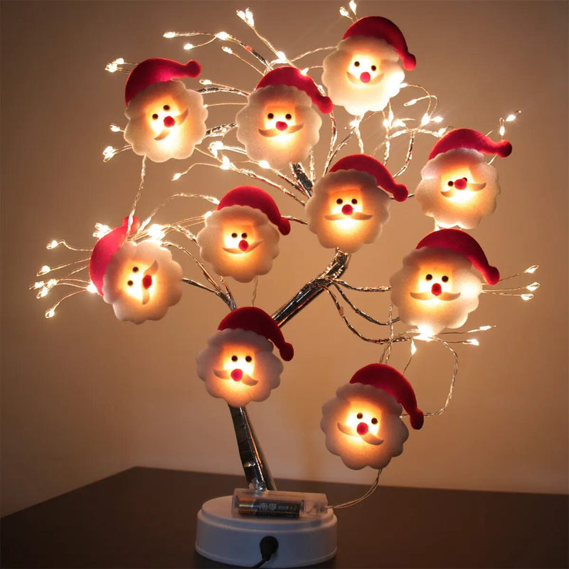 Pisca-Pisca Boneco de Neve Papai Noel - Casa Farfelle