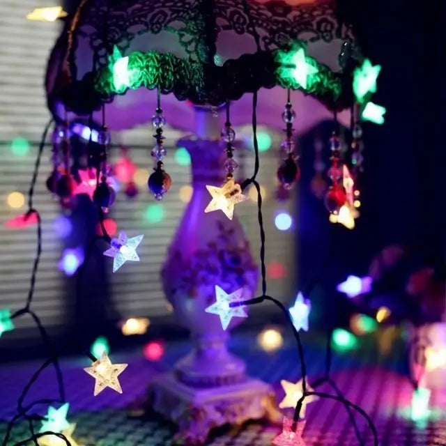 Pisca Pisca Estrela LED 20 Luzes 4 Metros para Decoração de Natal - Casa Farfelle