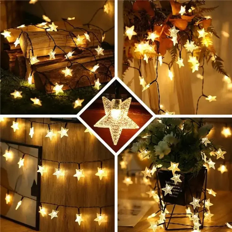 Pisca Pisca Estrela LED 20 Luzes 4 Metros para Decoração de Natal - Casa Farfelle