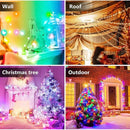 Pisca Pisca Natal LED RGB com Sensor e App - IP68 USB - Casa Farfelle