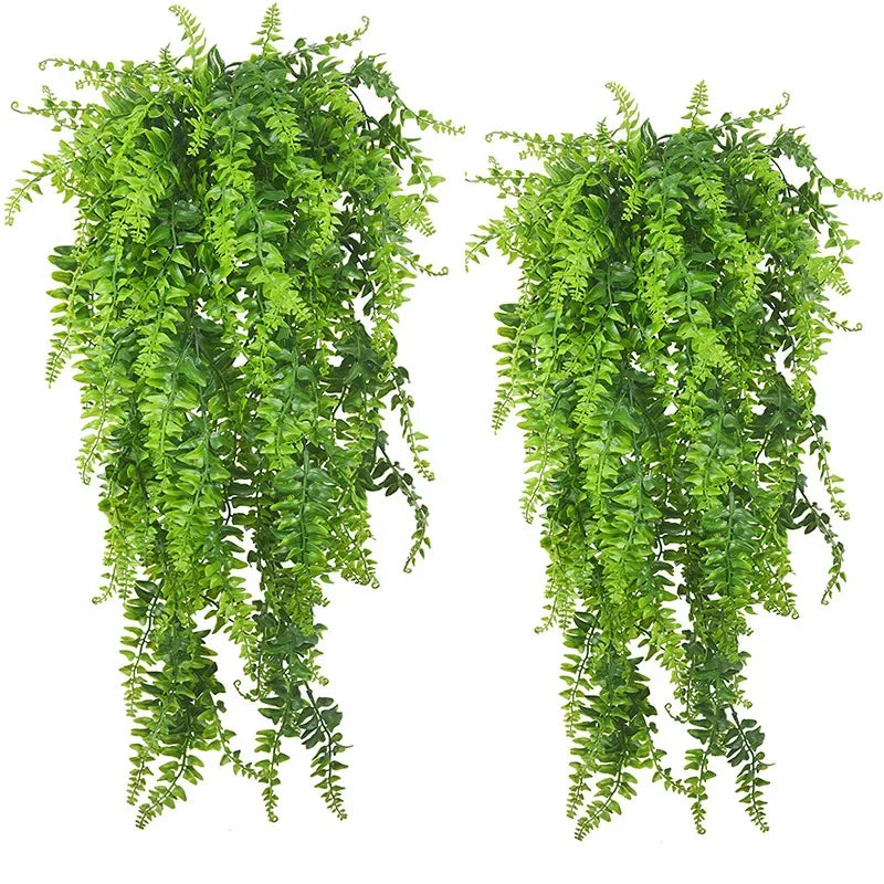 Plantas Artificiais para Decoração Suspensa - Samambaia e Hera - Casa Farfelle