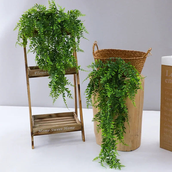 Plantas Artificiais para Decoração Suspensa - Samambaia e Hera - Casa Farfelle