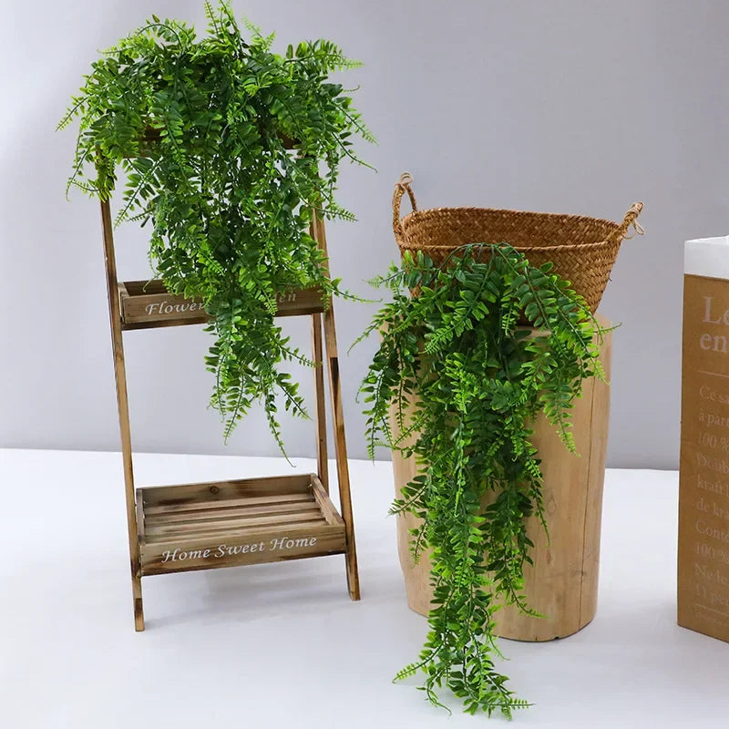 Plantas Artificiais para Decoração Suspensa - Samambaia e Hera - Casa Farfelle