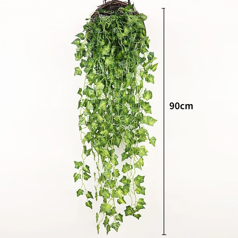 Plantas Artificiais para Decoração Suspensa - Samambaia e Hera - Casa Farfelle
