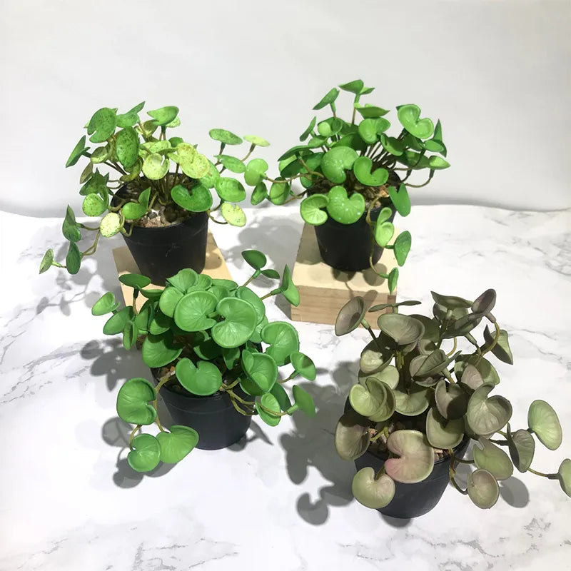 Plantas Verdes Artificiais para Decoração Hydrocotyle vulgaris - Casa Farfelle