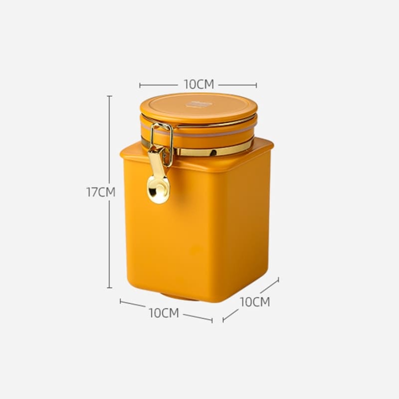 Porta Alimentos Pote com Tampa Hermético para Café Polihousi - Casa Farfelle