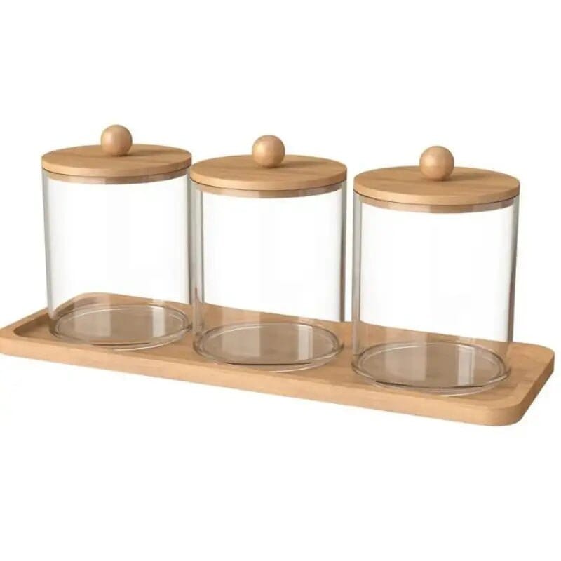 Porta Cotonete e Algodão para Banheiro Lunea - Casa Farfelle