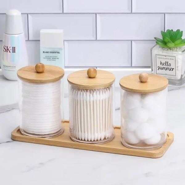 Porta Cotonete e Algodão para Banheiro Lunea - Casa Farfelle