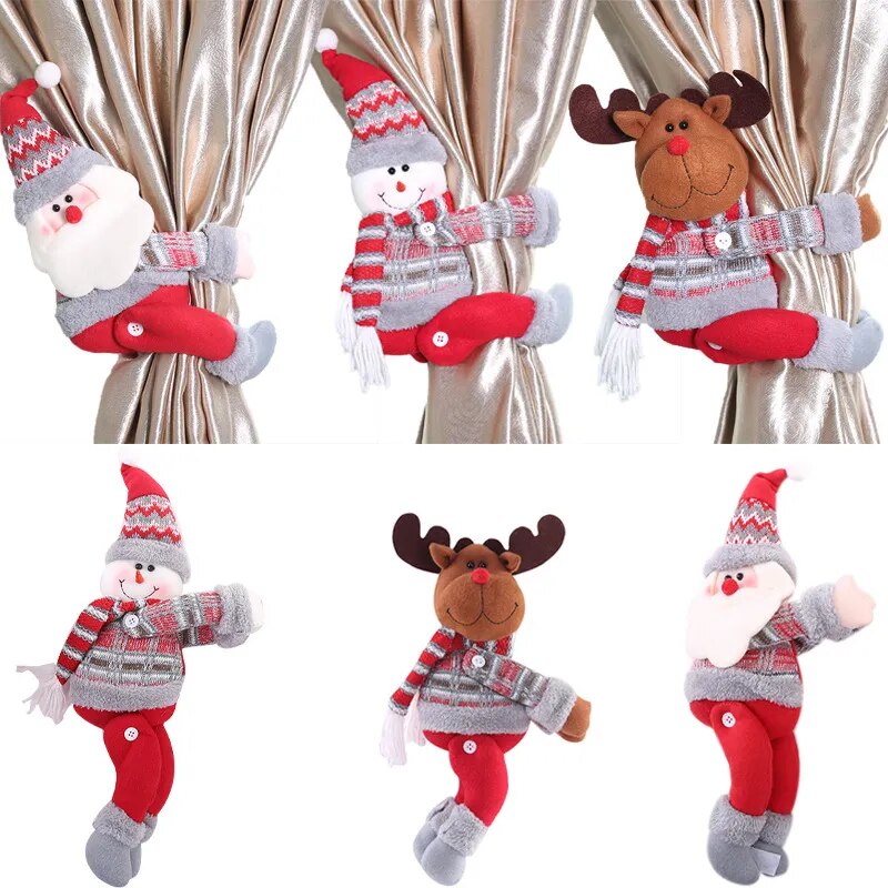 Prendedor de Cortina de Natal - Casa Farfelle