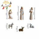 Presépio de Natal Completo em Resina Religioso 6 Peças - Decoração Natalina