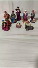 Presépio de Natal em Resina Kit Completo 10 Peças