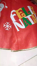 Saia para Árvore de Natal Feliz Natal 75cm