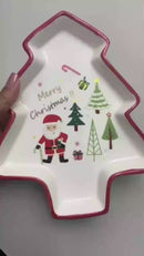 Petisqueira de Natal em Cerâmica para Sobremesa