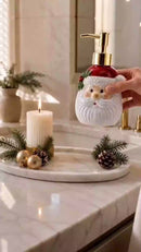 Saboneteira Papai Noel de Porcelana 350ml