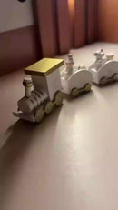 Trenzinho Natalino Miniatura de Madeira para Vila Natalina