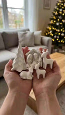 Kit Presépio de Natal Decorativo Sagrada Família com Reis Magos e Anjos